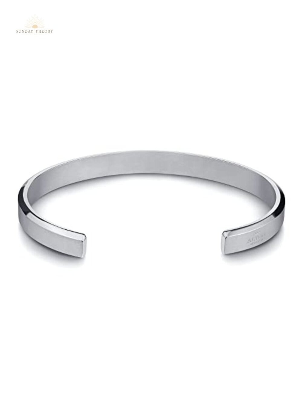 Handcrafted in Italy Stainless Steel Cuff Bracelet Adjustable Unisex